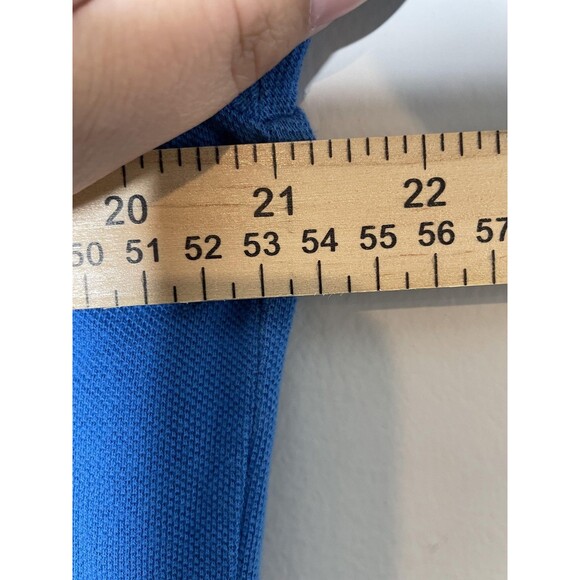 Lacoste Shirt Mens Extra Large Blue Polo Classic Fit Pique Cotton Crocodile Logo - Picture 8 of 10